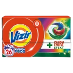 Vizir Platinum PODS + Fairy Effect Kapsułki do prania, 26 prań 637g