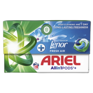 Ariel Allin1 PODS+ Touch of Lenor Fresh Air Kapsułki do prania, 19 prań