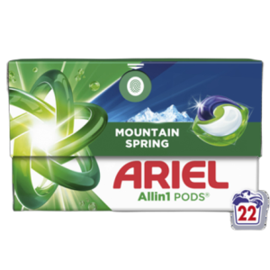 Ariel Allin1 PODS Mountain Spring Kapsułki do prania, 22 prania