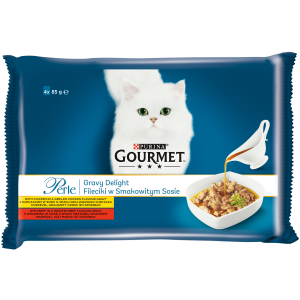 GOURMET PERLE Gravy Delight Kurczak 4x85g