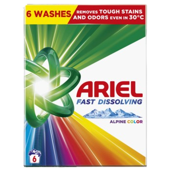 Ariel Fast Dissolving Alpine Color Proszek do prania 330g, 6 prań a7ad1c904e345316be7f8d599466bded.png