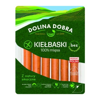 Kiełbaski 100% mięsa bez konserwantów Dolina Dobra 250 g Goodvalley_Kielbaski_100_miesa_bez_konserwantow_250g_Goodvalley_16210403_0_350_350.jpg