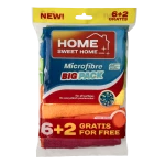 HSH Ściereczki z mikrofibry 6+2 szt