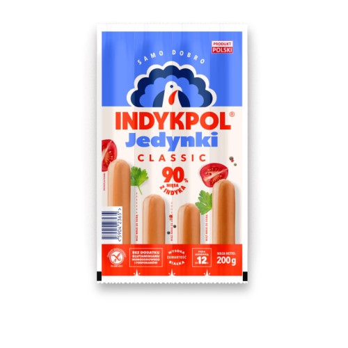 Indykpol Premium Parówki Jedynki classic 200 g parowki.jpeg