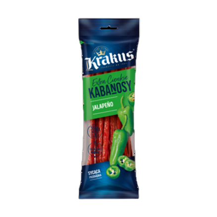 Kabanosy drobiowo-wieprzowe z jalapeno Krakus 95 g Kabanosy drobiowo-wieprzowe z jalapeno Krakus 95g