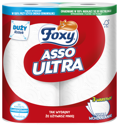 Ręcznik kuchenny Foxy Asso Ultra Big 2 rolki