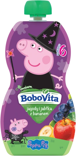 Mus jagody i jabłka z bananem po 6 mies. Bobovita 100 g