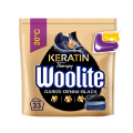 Żelowe kapsułki do prania z keratyną czerń, ciemne kolory & jeans Woolite 33 szt.