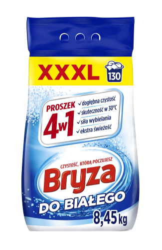 Proszek do prania 4w1 white Bryza 8,45 kg (130 prań)