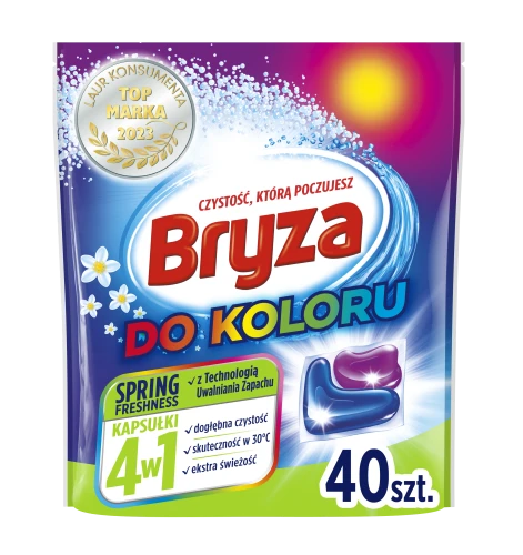 Kapsułki do prania 4w1 Spring Freshness do koloru Bryza 40 szt.