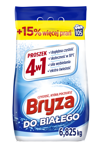 Proszek do prania 4w1 do białego Bryza 6,825 kg (105 prań)