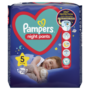 Pieluchomajtki Pampers Night Rozmiar 5 22 szt.
