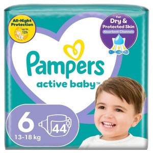 Pieluchy Active Baby Rozmiar 6 Pampers 44 sztuk