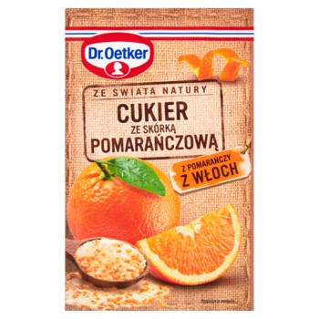 Cukier ze skórką pomarańczową Dr. Oetker 15 g Cukier ze skórką pomarańczową Dr. Oetker 15 g
