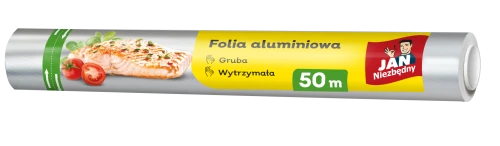 Folia aluminiowa Jan Niezbędny 50 m 1szt. Folia aluminiowa Jan Niezbędny 50 m 1szt.