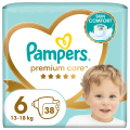 Pieluchy Premium Care rozmiar 6, +13kg, Pampers 38szt.
