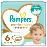 Pieluchy Premium Care rozmiar 6, +13kg, Pampers 38szt.