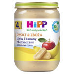 Owoce & Zboża jabłka i banany z biszkoptami HiPP BIO 190 g
