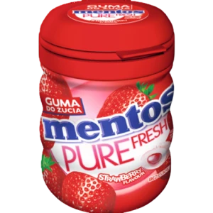 Mentos Pure Fresh Strawberry Butelka 30 sztuk 60 g