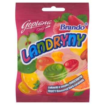 Goplana Brando Landryny Cukierki o smaku owocowym 90 g Goplana Brando Landryny Cukierki o smaku owocowym 90 g