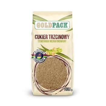 Gold Pack Demerara Cukier trzcinowy nierafinowany 1 kg Gold Pack Demerara Cukier trzcinowy nierafinowany 1 kg