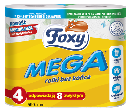 Foxy mega papier toal.4 rolki