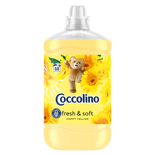 Coccolino happy yellow płyn do płukania tkanin o zapachu żółtych letnich kwiatów 1,7 l