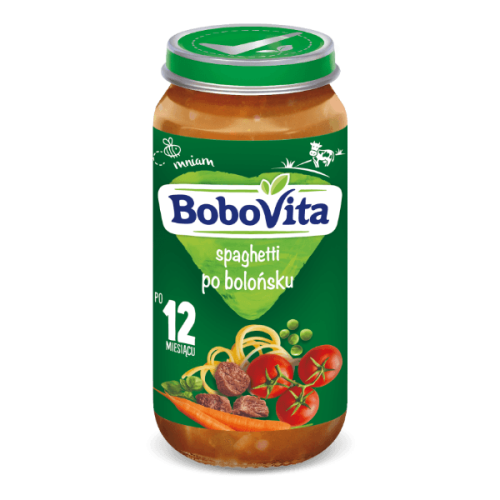 BoboVita Junior Spaghetti po bolońsku 1-3 lata 250 g BoboVita Junior Spaghetti po bolońsku 1-3 lata 250 g