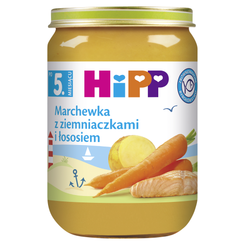 HiPP Marchewka. ziemniak i łosoś po 5 miesiącu 190 g