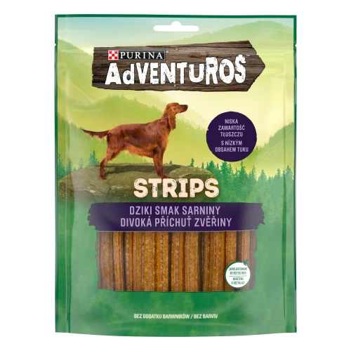 Adventuros strips dziki smak sarniny 90 g