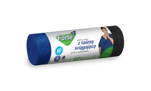 Forte+ worki na śmieci z taśmą 60 l 10 szt. ldpe