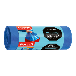Paclan mulitop worki na śmieci 60 l 24 szt.