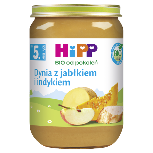 Dynia z indykiem po 5 miesiącu HiPP BIO 190 g
