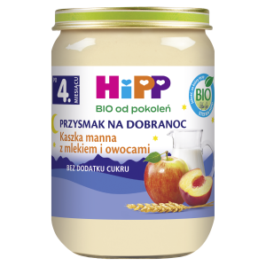 Kaszka manna z mlekiem i owocami HiPP BIO 190 g