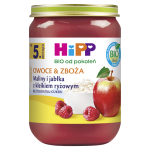 Maliny i jabłka z kleikiem ryżowym HiPP BIO 190 g
