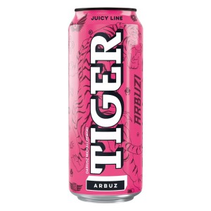 Tiger Juicy Line gazowany napój owocowy o smaku arbuza 500 ml