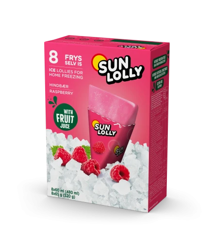 sun lolly lody wodne do zamrażania w domu malina 480 ml
