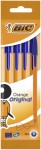 BiC Orange® Original długopis niebieski pouch 4 szt.