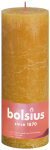 Bolsius Świeca pieńkowa rustic 190/68 Shine miodowy żółty