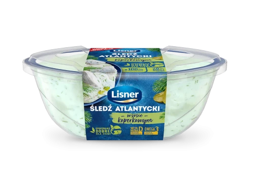Śledź w sosie koperkowym Lisner 280 g Śledź w sosie koperkowym Lisner 280g