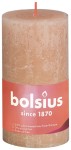 Bolsius Świeca pieńkowa rustic 130/68 Shine mglisty róż
