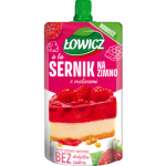 Łowicz deser ryżowo-owocowy sernik na zimno z malinami 100 g
