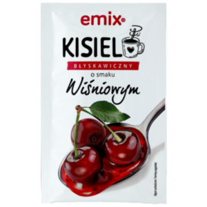 Kisiel z kawałkami owoców - błyskawiczny wiśnia emix 30 g