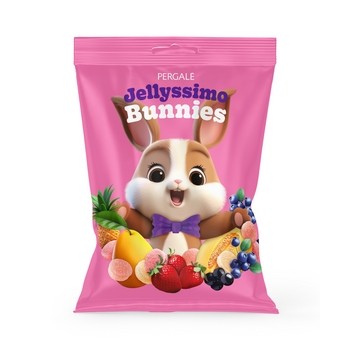 Pergalė jellyssimo bunnies cukierki żelowe 150 g Pergalė jellyssimo bunnies cukierki żelowe 150 g