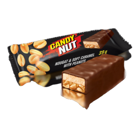 Candy Nut. Cukierki nugatowe z karmelem i orzechami ziemnymi 1 kg. Candy Nut. Cukierki nugatowe z karmelem i orzechami ziemnymi 1 kg.