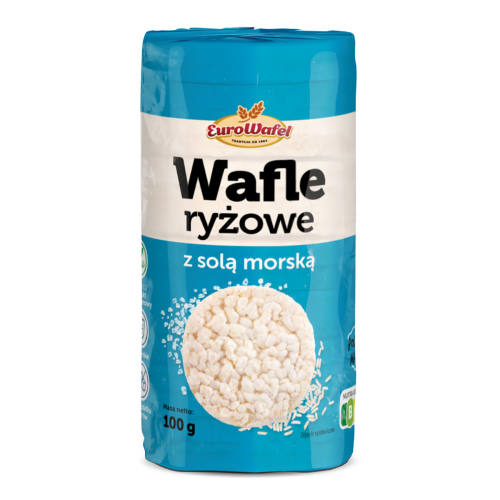 Eurowafel Wafle ryżowe z solą morską 100 g