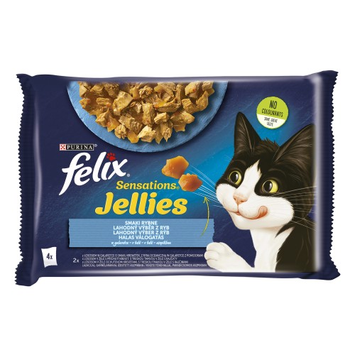 Felix Sensations Jellies karma dla kotów smaki rybne w galaretce 340 g