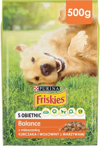 Friskies Vitafit Balance z kurczakiem i dodatkiem warzyw Karma dla dorosłych psów 500 g Friskies Vitafit Balance z kurczakiem i dodatkiem warzyw Karma dla dorosłych psów 500 g