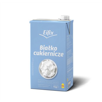 Eifix białko cukiernicze, pasteryzowane, płynne, tetra brik, 1 kg Eifix białko cukiernicze, pasteryzowane, płynne, tetra brik, 1 kg