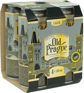 'Piwo Old Prague Premium Lager 4x0,5 L CAN